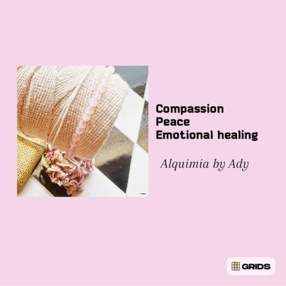 Pink quartz gold layered boho necklace/ heart chakra - Picture 9 of 10